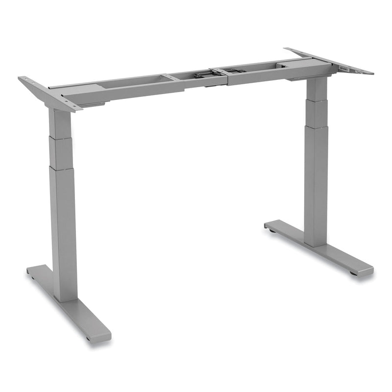 Fellowes Cambio Height Adjustable Desk Base, 72" x 30" x 24.75" to 50.25", Silver