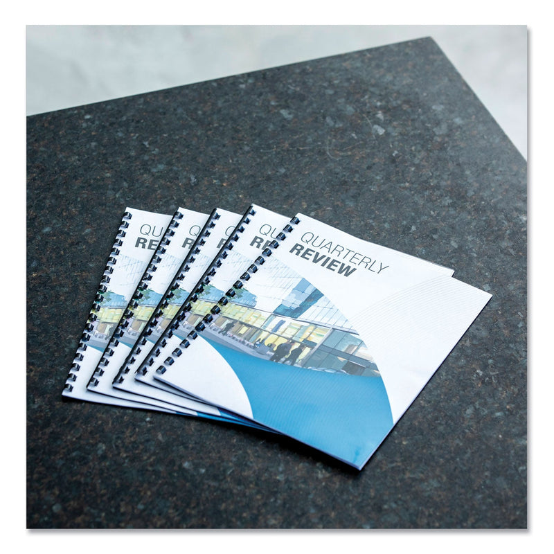 Fellowes Crystals Transparent Presentation Covers for Binding Systems, Clear, with Square Corners 11 x 8.5, Unpunched, 200/Pack