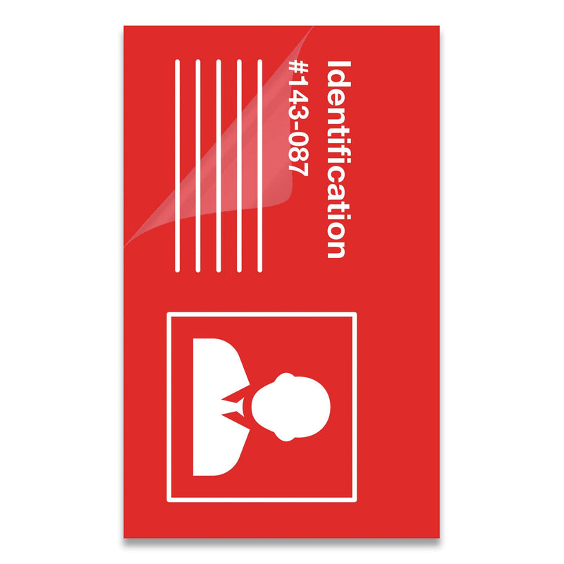 Fellowes Laminating Pouches, 5 mil, 3.88" x 2.63", Gloss Clear, 25/Pack