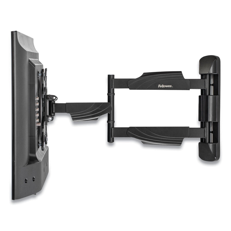 Fellowes Full Motion TV Wall Mount, 16.25w x 19.75d x 17.87h, Black