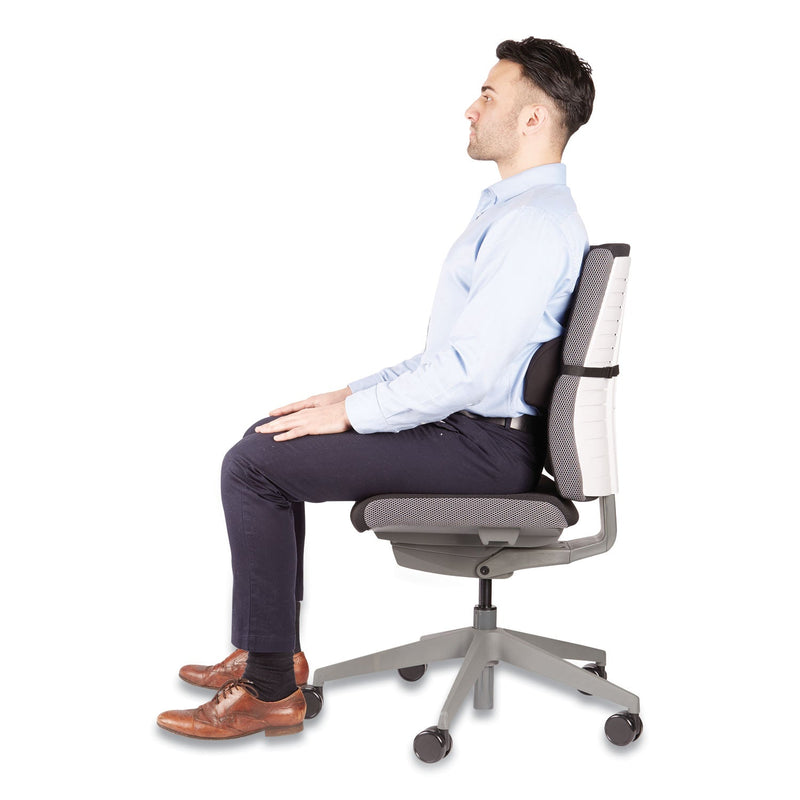 Fellowes Lumbar Back Support, 12 x 3.13 x 5.19, Black