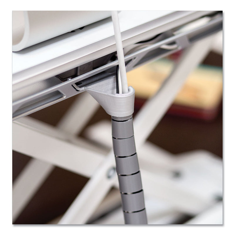 Fellowes Lotus Sit-Stands Workstation, 32.75" x 24.25" x 5.5" to 22.5", White