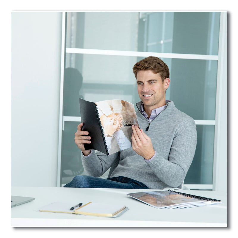 Fellowes Plastic Comb Bindings, 3/4" Diameter, 150 Sheet Capacity, Black, 100/Pack