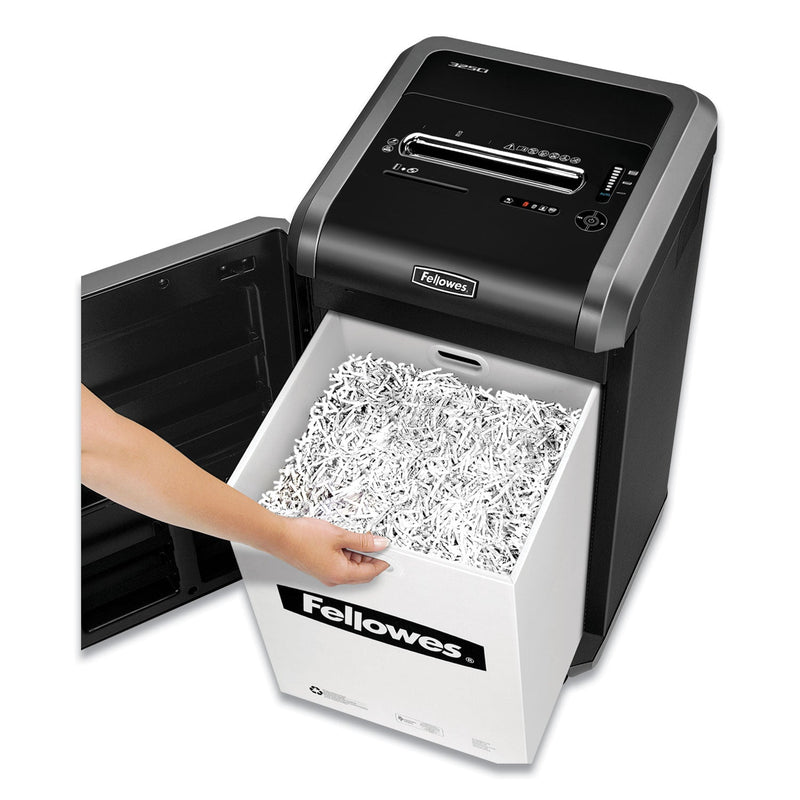 Fellowes Powershred 325i 100% Jam Proof Strip-Cut Shredder, 24 Manual Sheet Capacity