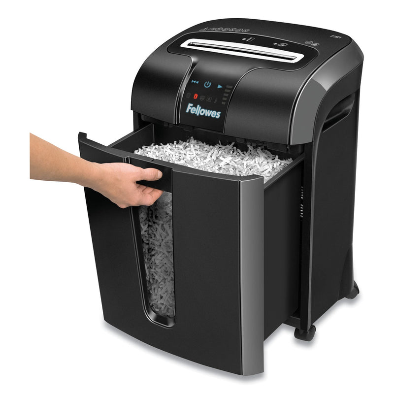 Fellowes Powershred 73Ci 100% Jam Proof Cross-Cut Shredder, 12 Manual Sheet Capacity