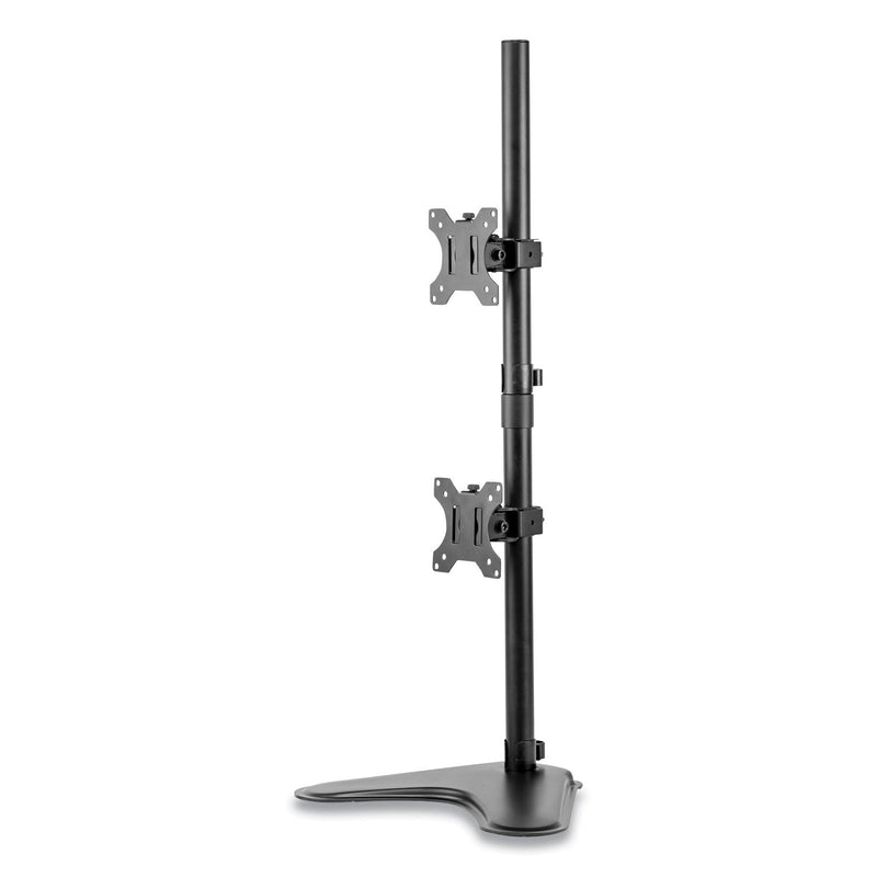 Fellowes Professional Series Freestanding Dual Stacking Monitor Arm, For 32" Monitors, 15.3" x 35.5" x 11", Black, Supports 17 lb