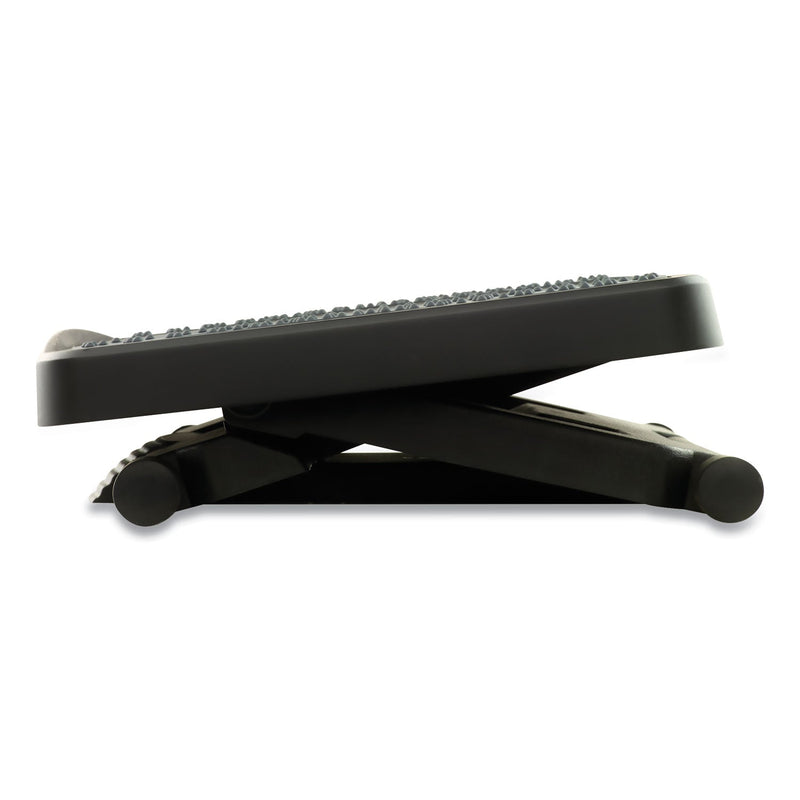 Fellowes Ultimate Foot Support, HPS, 17.75w x 13.25d x 4 to 6.5h, Black/Gray