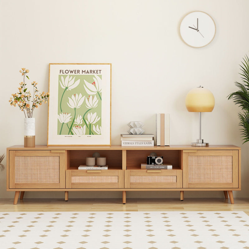 TV Stand, Media Console With Cable Management