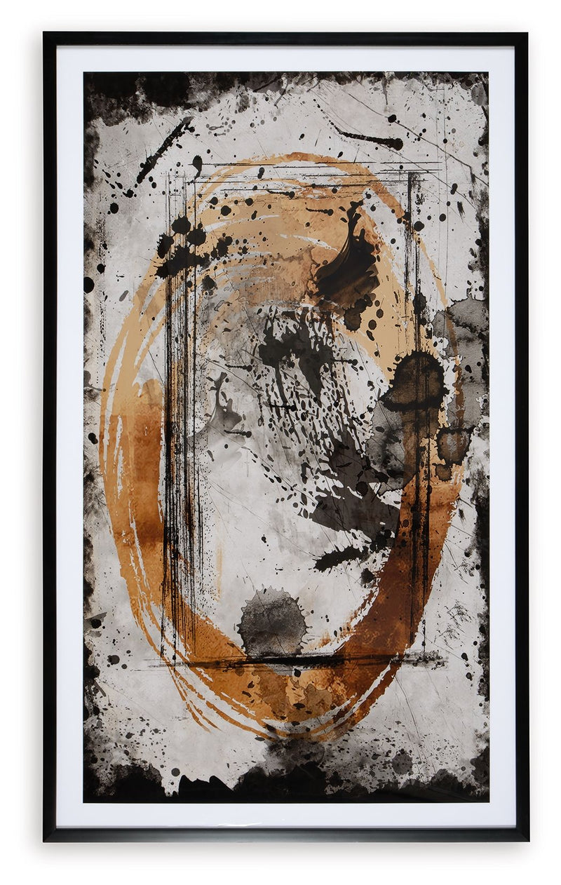 Clefting - Wall Art - Black / Caramel / Tan