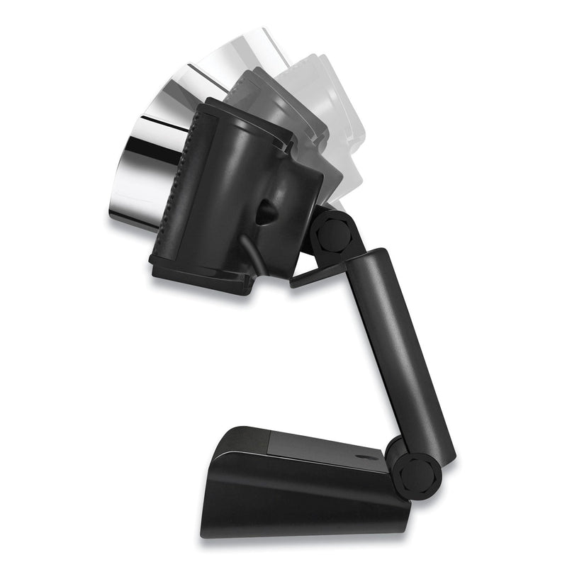 Adesso CyberTrack H4 1080P HD USB Manual Focus Webcam with Microphone, 1920 Pixels x 1080 Pixels, 2.1 Mpixels, Black