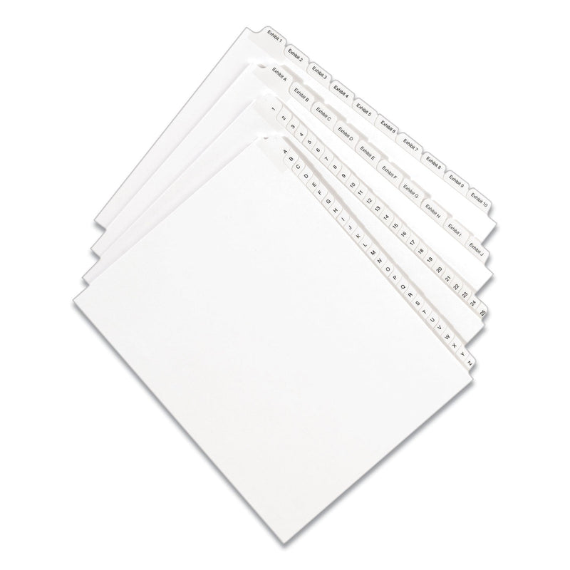 Avery Preprinted Legal Exhibit Side Tab Index Dividers, Allstate Style, 25-Tab, 26 to 50, 11 x 8.5, White, 1 Set, (1702)