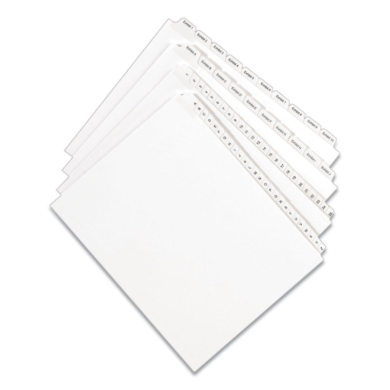 Avery Preprinted Legal Exhibit Side Tab Index Dividers, Allstate Style, 25-Tab, 101 to 125, 11 x 8.5, White, 1 Set, (1705)