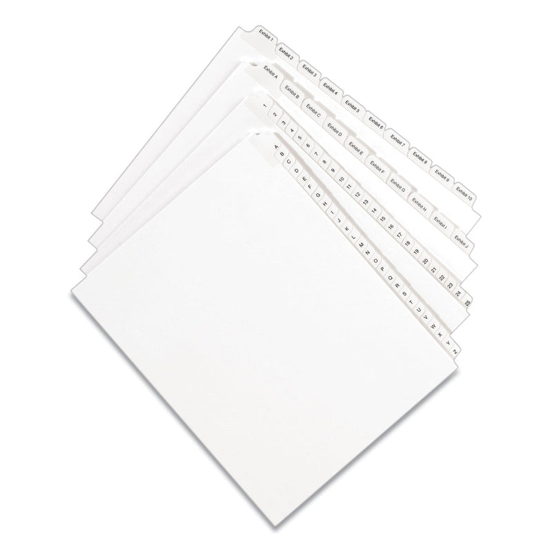Avery Preprinted Legal Exhibit Side Tab Index Dividers, Allstate Style, 26-Tab, D, 11 x 8.5, White, 25/Pack
