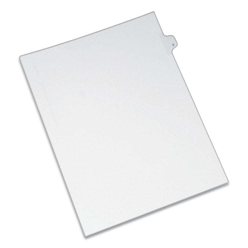Avery Preprinted Legal Exhibit Side Tab Index Dividers, Allstate Style, 26-Tab, E, 11 x 8.5, White, 25/Pack
