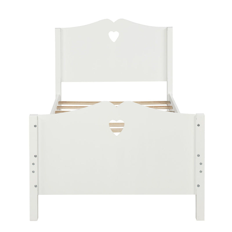 Platform Bed With Slat Support And Headboard And Footboard