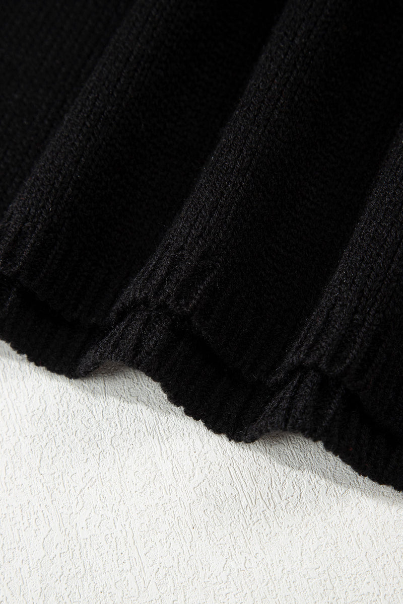 Faye Backless Bubble Sleeve Sweater