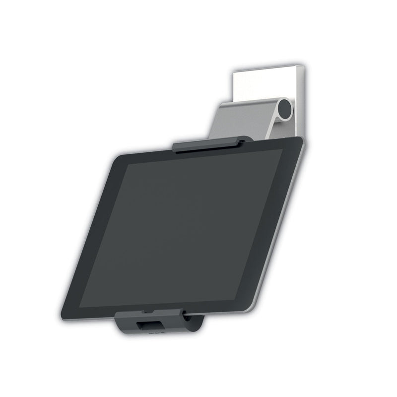 Durable Mountable Tablet Holder, Silver/Charcoal Gray