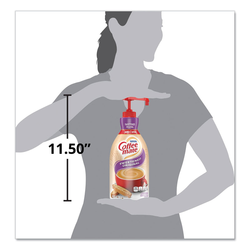Coffee mate Liquid Coffee Creamer, Sweetened Original, 1500mL Pump Dispenser
