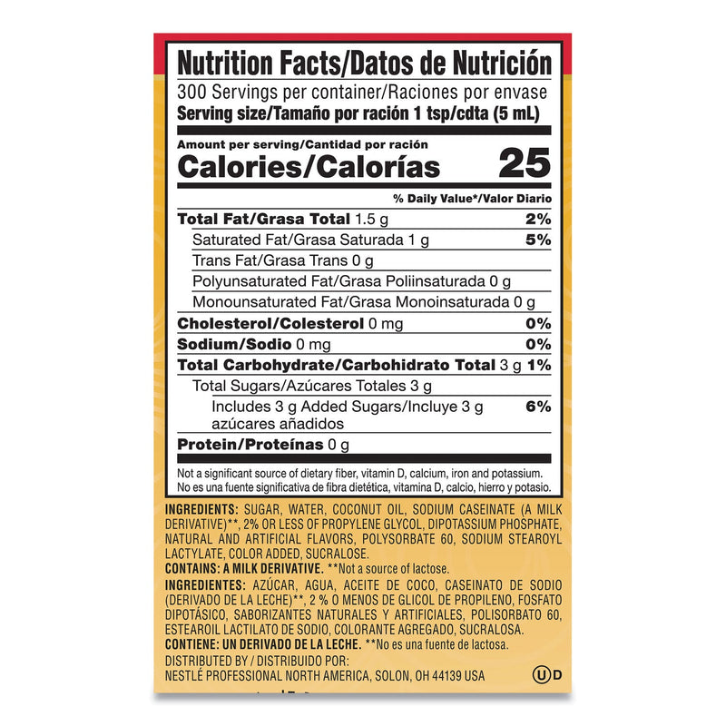 Coffee mate Liquid Coffee Creamer, Hazelnut, 1500mL Pump Bottle