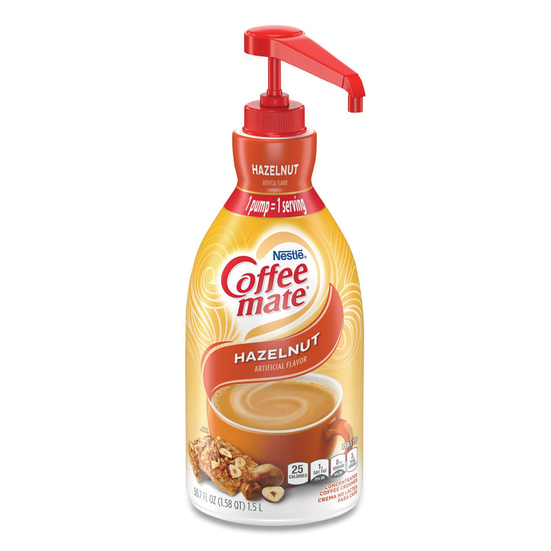 Coffee mate Liquid Coffee Creamer, Hazelnut, 1500mL Pump Bottle