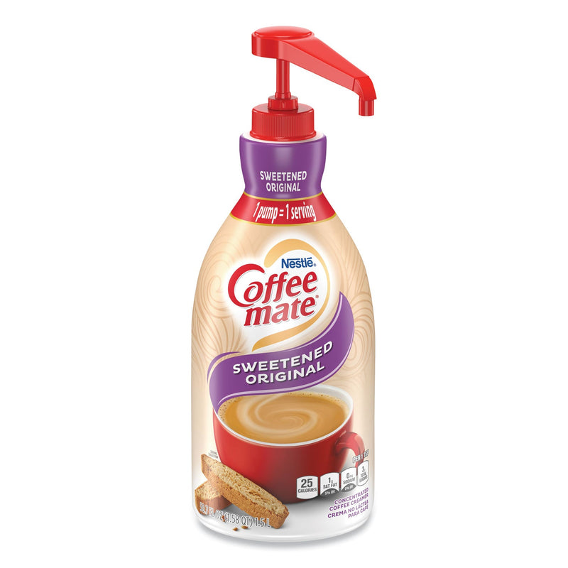 Coffee mate Liquid Coffee Creamer, Sweetened Original, 1500mL Pump Dispenser