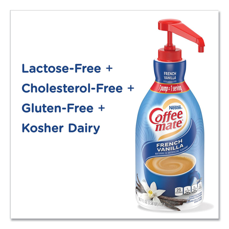 Coffee mate Liquid Coffee Creamer, French Vanilla, 1500mL Pump Bottle