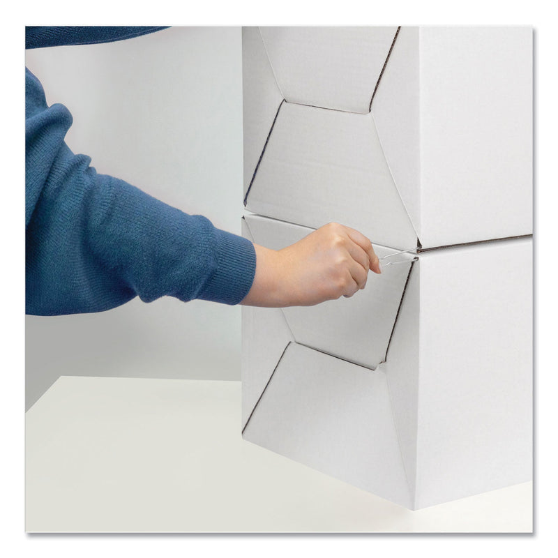 Bankers Box STOR/DRAWER STEEL PLUS Extra Space-Savings Storage Drawers, Legal Files, 17" x 25.5" x 11.5", White/Blue, 6/Carton