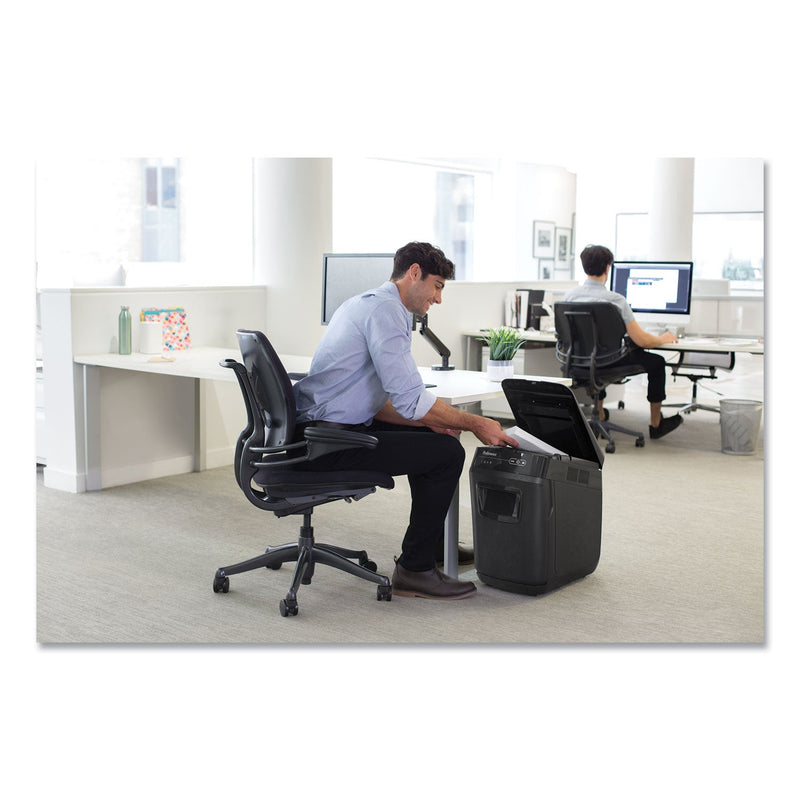 Fellowes AutoMax 150C Auto Feed Cross-Cut Shredder, 150 Auto/8 Manual Sheet Capacity