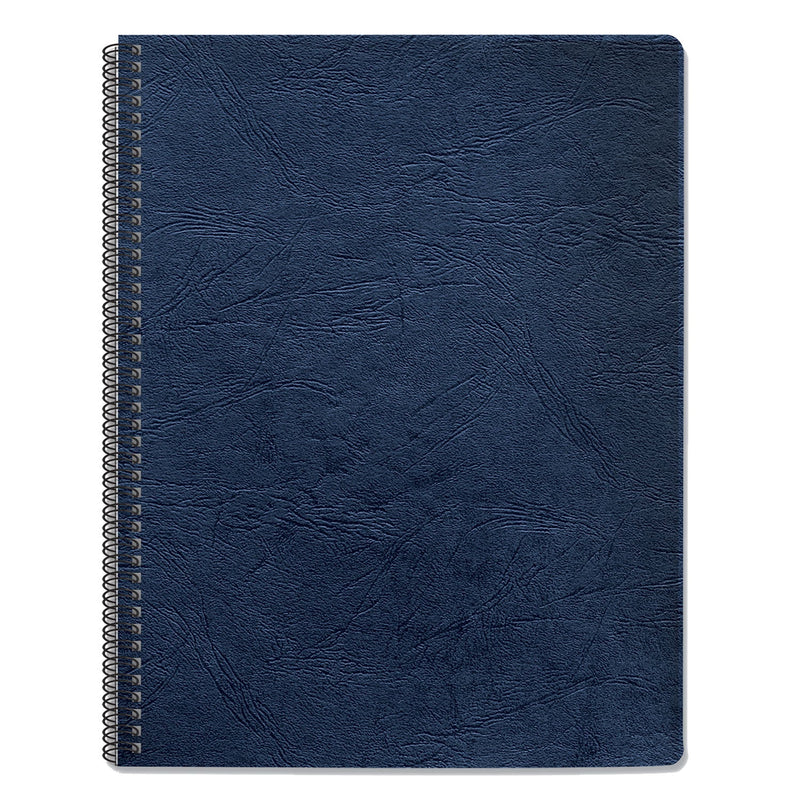 Fellowes Expressions Classic Grain Texture Presentation Covers for Binding Systems, Navy, 11.25 x 8.75, Unpunched, 200/Pack