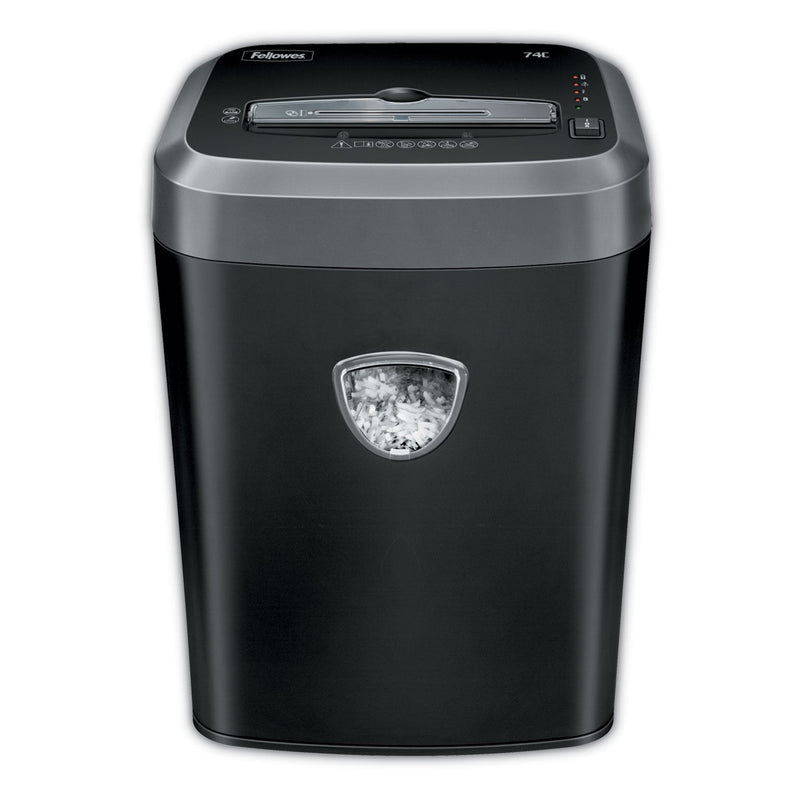 Fellowes Powershred 74C Cross-Cut Shredder, 14 Manual Sheet Capacity