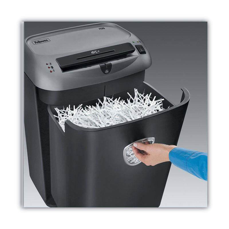 Fellowes Powershred 70S Medium-Duty Strip-Cut Shredder, 14 Manual Sheet Capacity