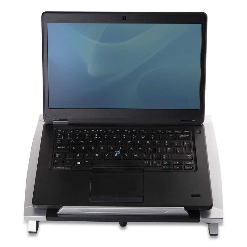 Fellowes Office Suites Laptop Riser, 15.13" x 11.38" x 4.5" to 6.5", Black/Silver, Supports 10 lbs