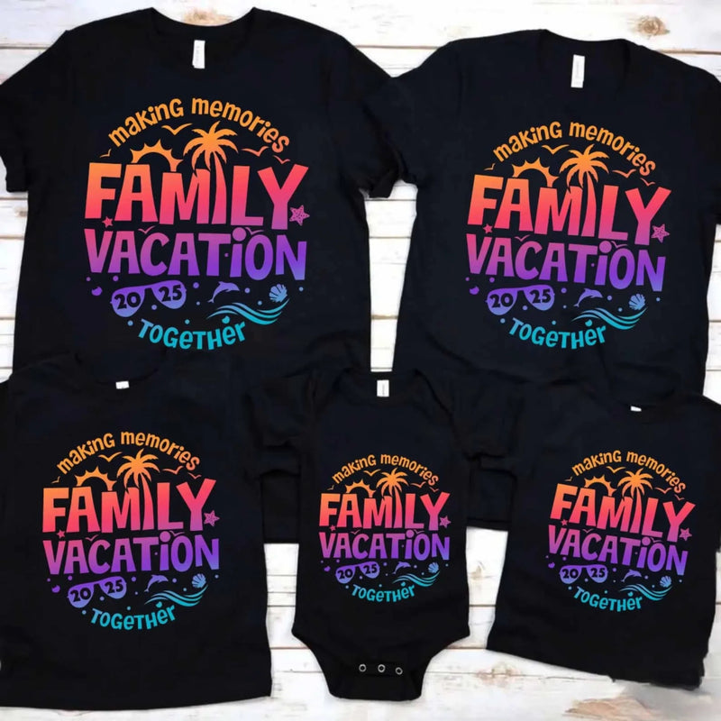 Family Vacation 2025 Shirts – Matching Outfits for Making Memories Together Kids