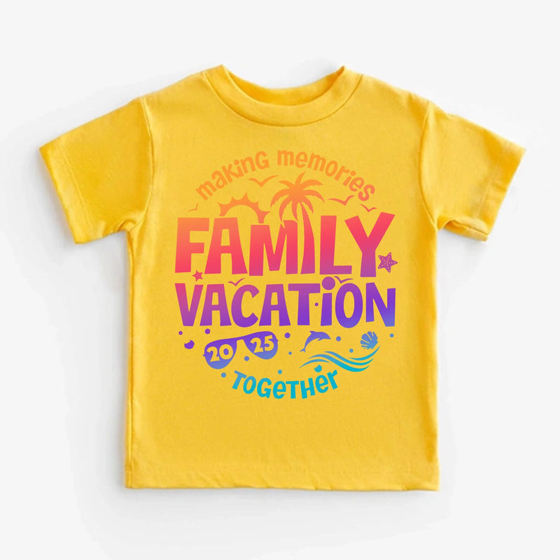 Family Vacation 2025 Shirts – Matching Outfits for Making Memories Together Kids