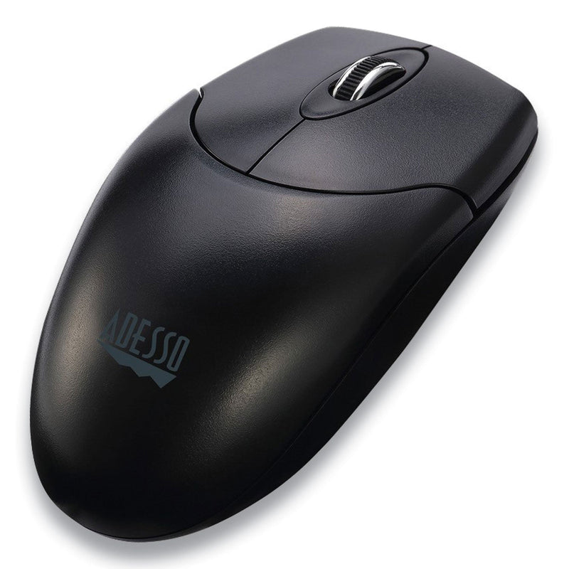 Adesso iMouse M60 Antimicrobial Wireless Mouse, 2.4 GHz Frequency/30 ft Wireless Range, Left/Right Hand Use, Black