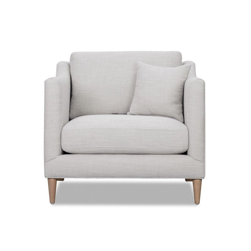 Chair With High Track Arms - Beige