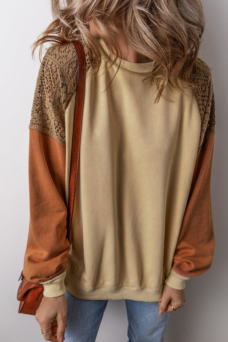 Scarlett Colorblock Drop Shoulder Sweatshirt