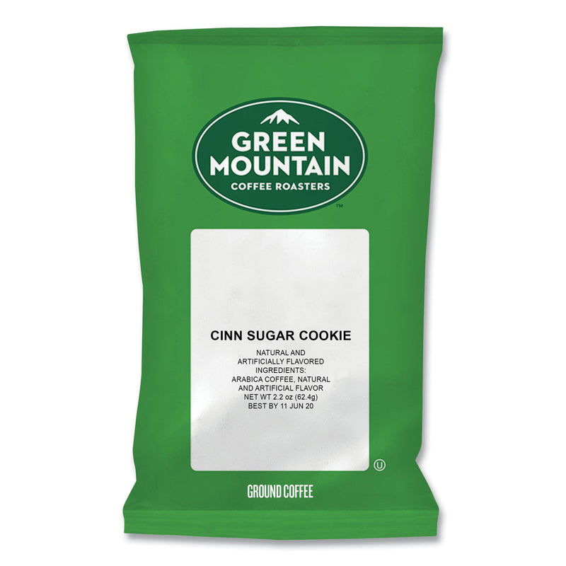 Green Mountain Coffee Cinnamon Sugar Cookie Coffee Fraction Packs, 2.2 oz, 50/Carton