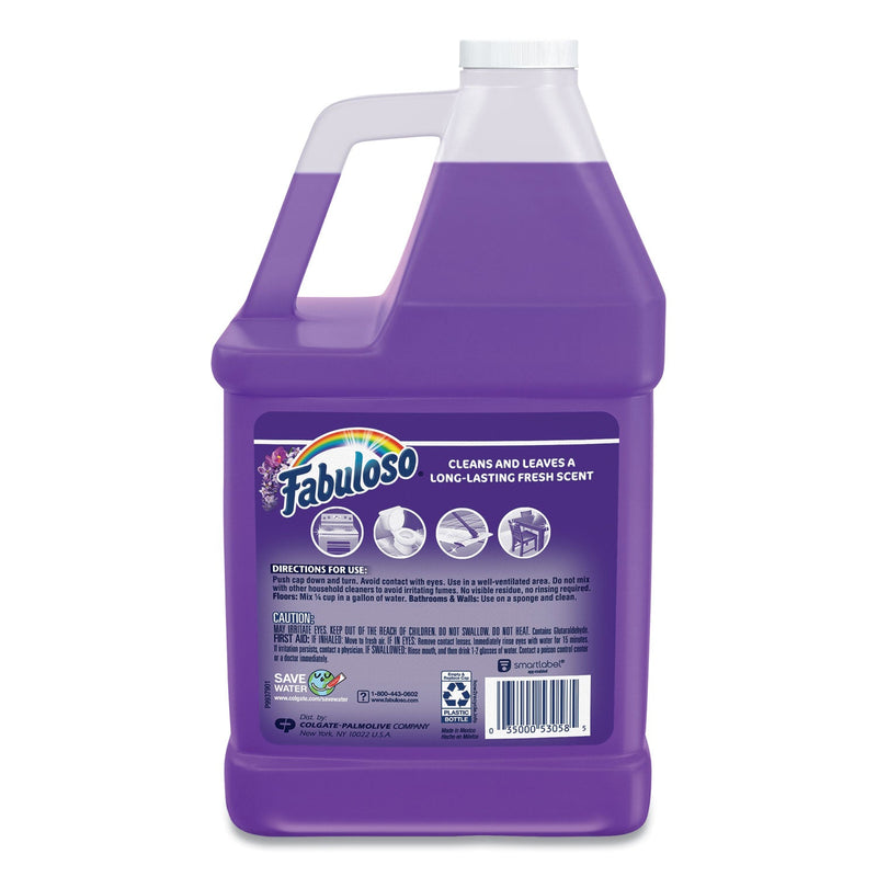 Fabuloso Multi-use Cleaner, Lavender Scent, 1 gal Bottle, 4/Carton