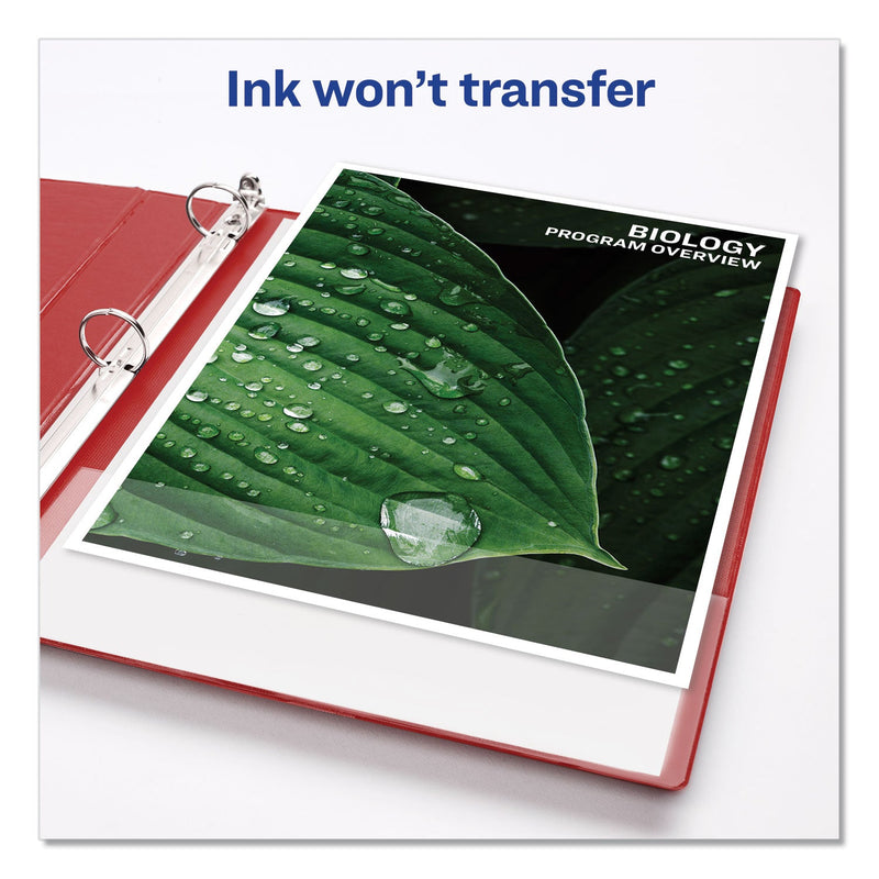 Avery Durable Non-View Binder with DuraHinge and Slant Rings, 3 Rings, 1.5" Capacity, 11 x 8.5, Red