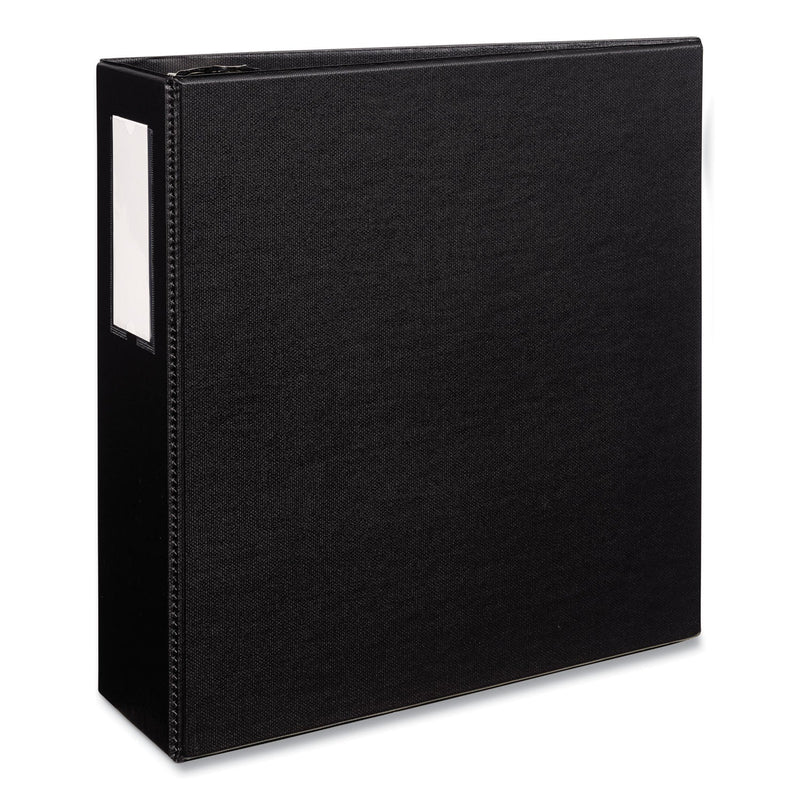 Avery Durable Non-View Binder with DuraHinge and EZD Rings, 3 Rings, 4" Capacity, 11 x 8.5, Black, (8802)
