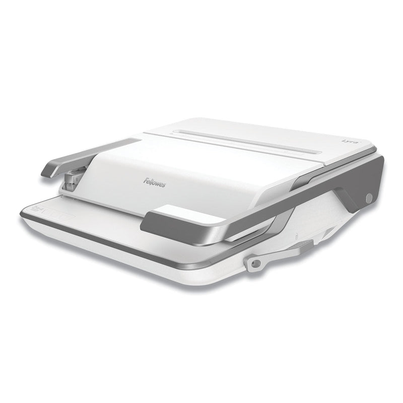Fellowes Lyra 3-in-1 Binding Center, 300 Sheets, 16.63 x 15.62 x 6.03, White/Gray