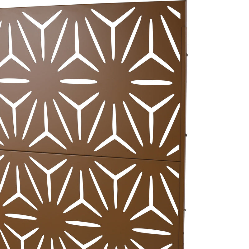 Outdoor & Indoor Metal Privacy Screen, Freestanding Decorative Panels
