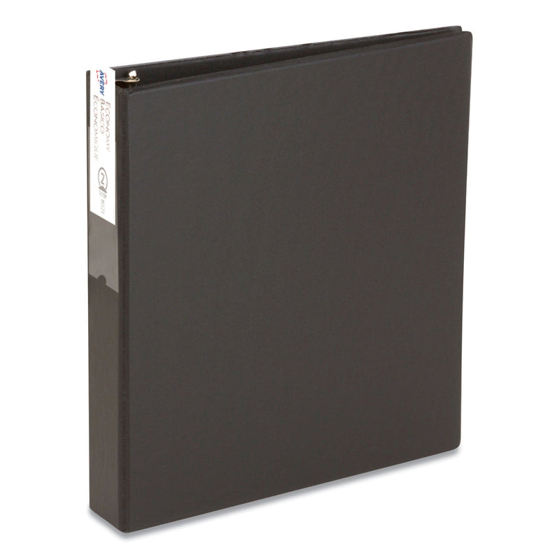 Avery Economy Non-View Binder with Round Rings, 3 Rings, 2" Capacity, 11 x 8.5, Black, (4501)