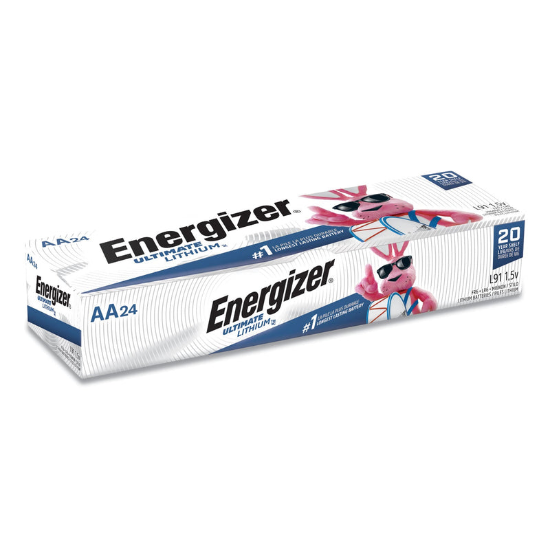 Energizer Ultimate Lithium AA Batteries, 1.5 V, 24/Box