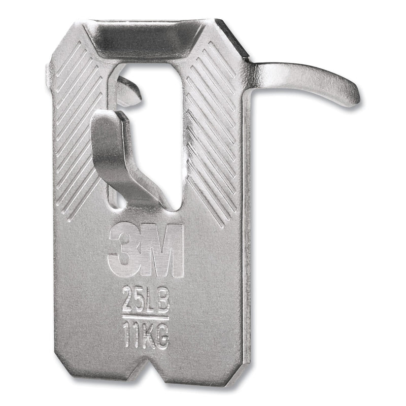 3M Claw Drywall Picture Hanger, Holds 25 lbs, 4 Hooks and 4 Spot Markers, Stainless Steel