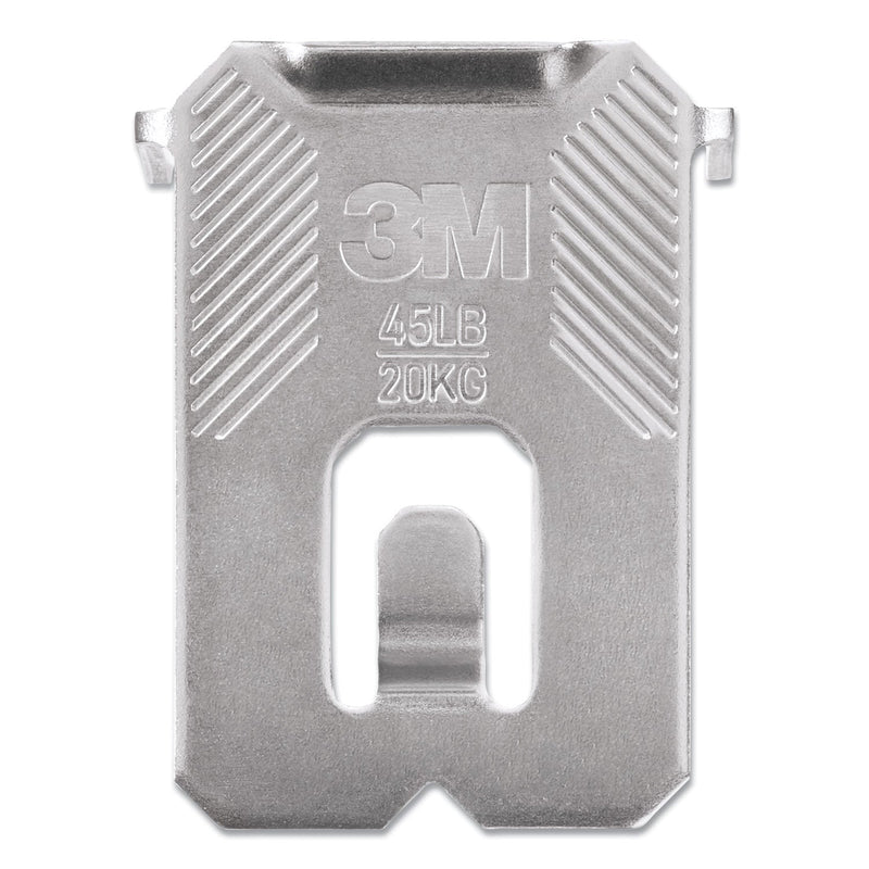 3M Claw Drywall Picture Hanger, Holds 45 lbs, 3 Hooks and 3 Spot Markers, Stainless Steel
