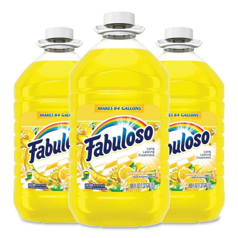 Fabuloso Multi-use Cleaner, Lemon Scent, 169 oz Bottle, 3/Carton