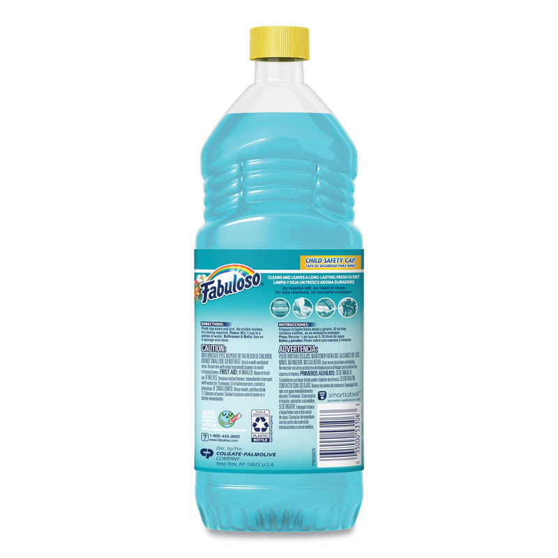 Fabuloso Multi-use Cleaner, Ocean Paradise Scent, 22 oz Bottle, 12/Carton