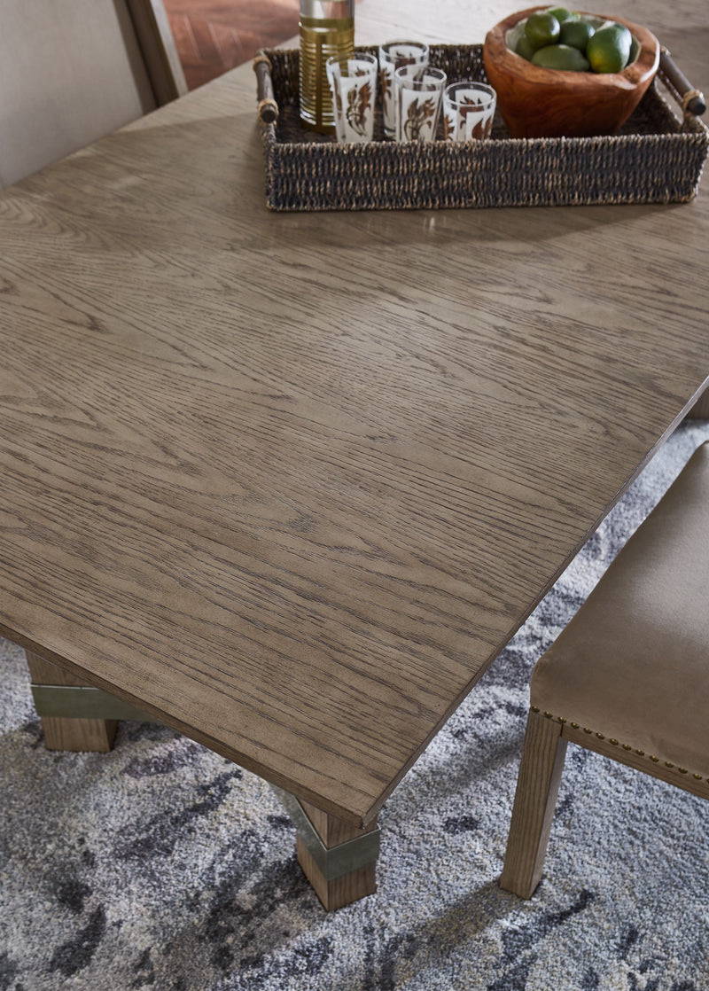 Chrestner - Rectangular Dining Room Table - Gray